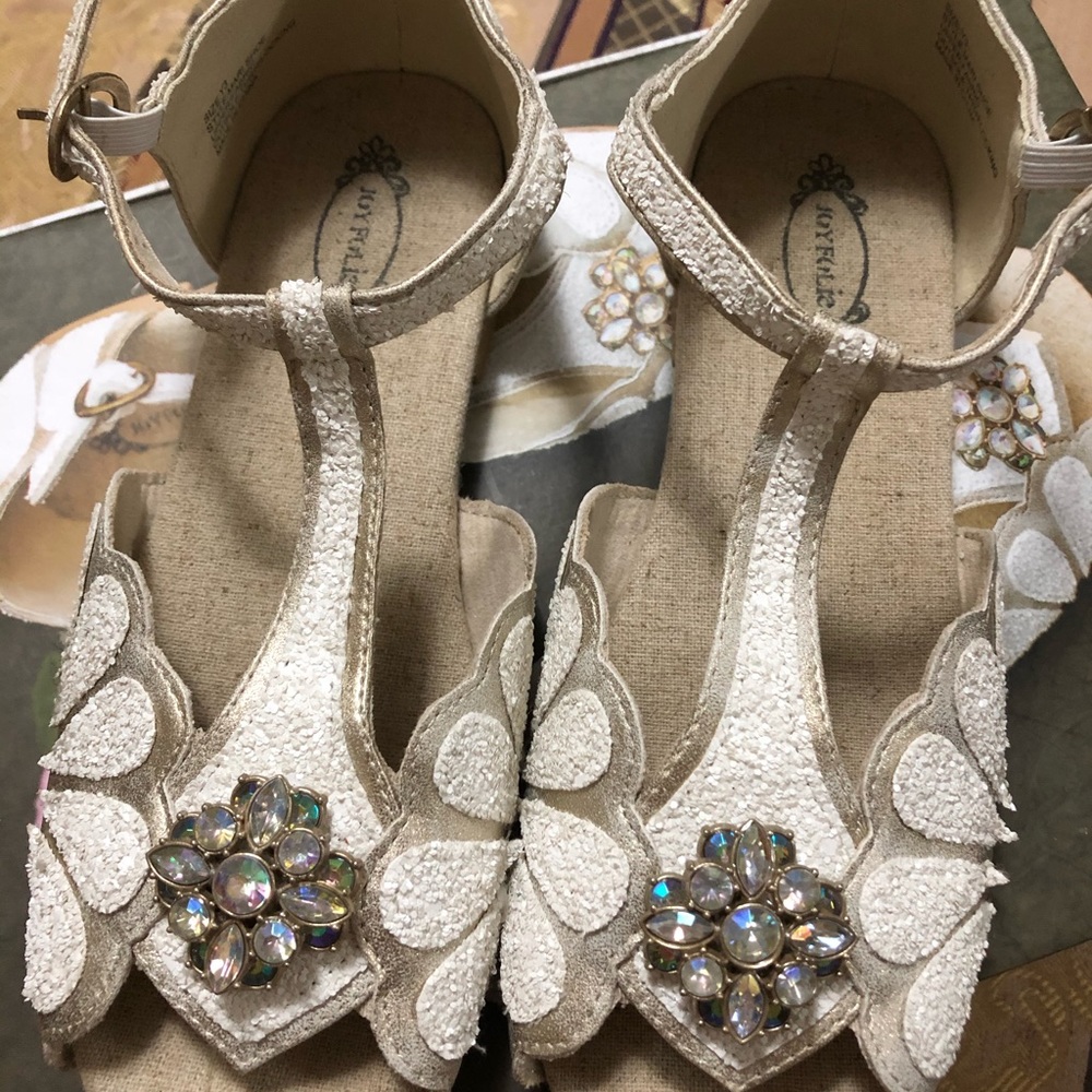 Joyfolie  Mari shoe in cream flat size 3